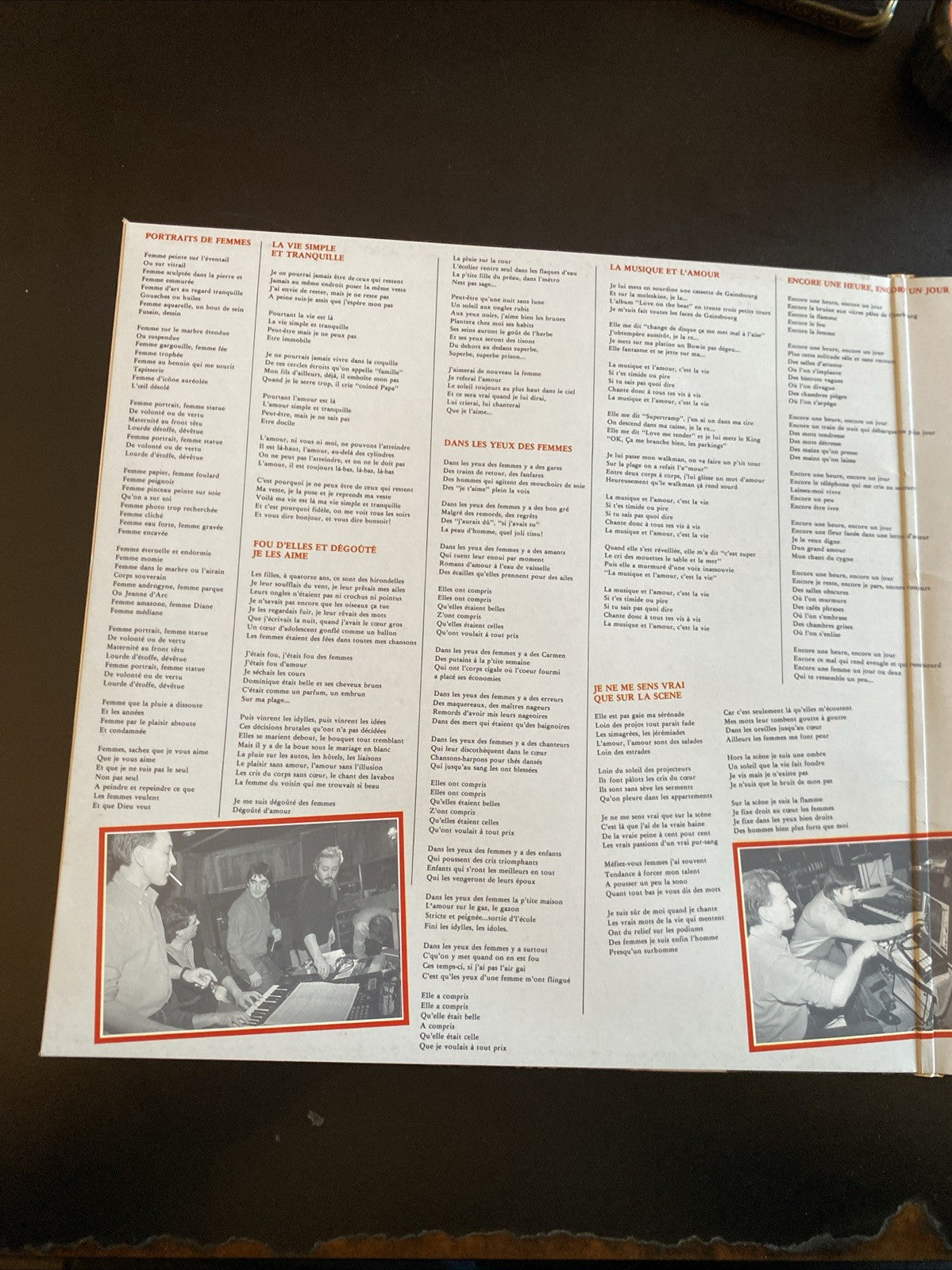 Vinyle 33T Serge Lama Portraits de femmes Je vous salue Marie
