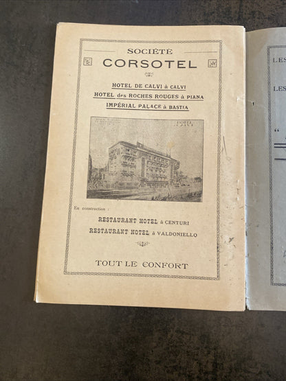 Revue ancienne La Corse Touristique – Janvier 1929 – couverture illustrée