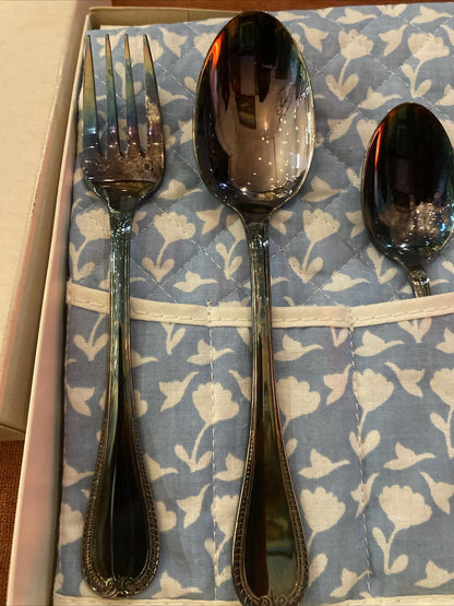 Coffret Christofle 3 Couverts En Métal Argenté Pour Enfant