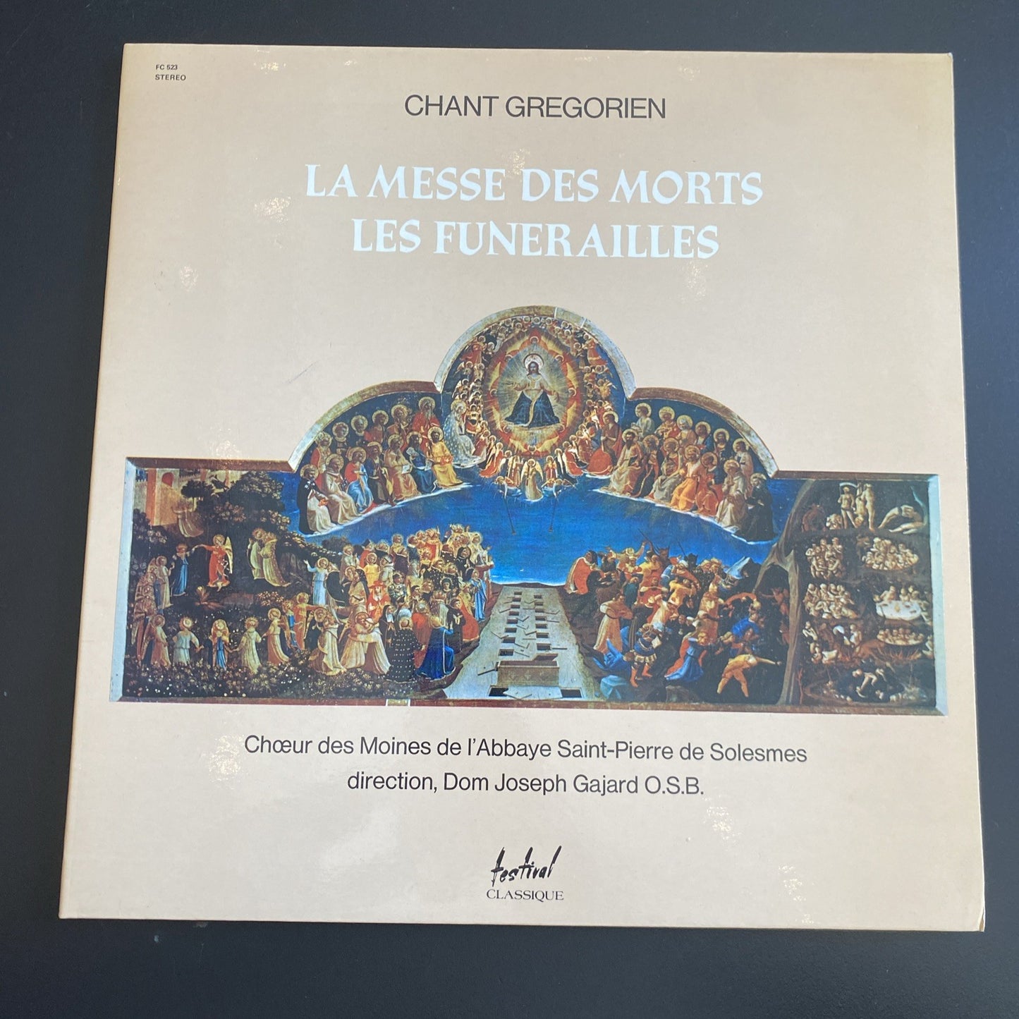 Vinyle 33T Chant grégorien Messe des morts Solesmes