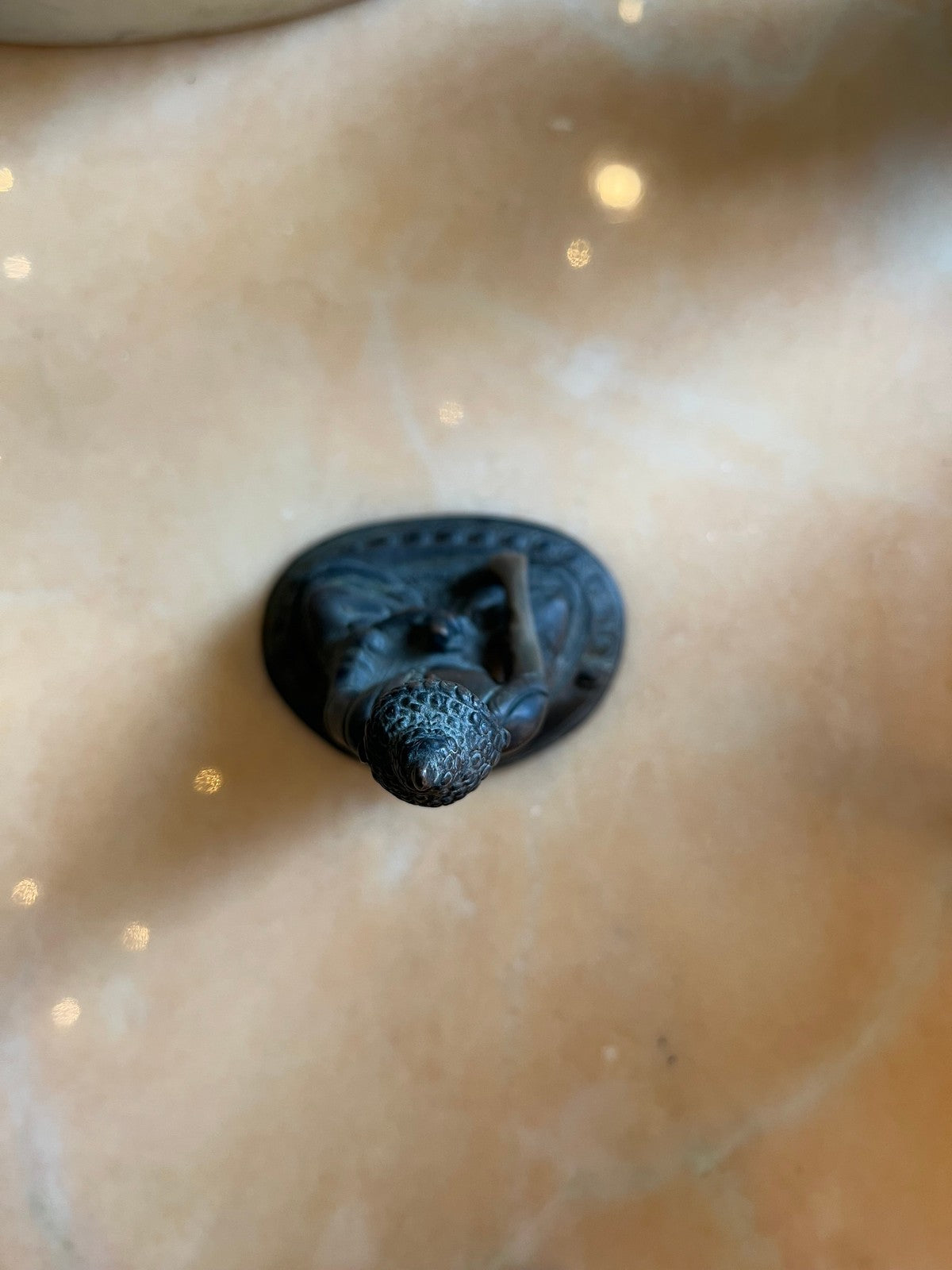 Statuette bouddha en bronze