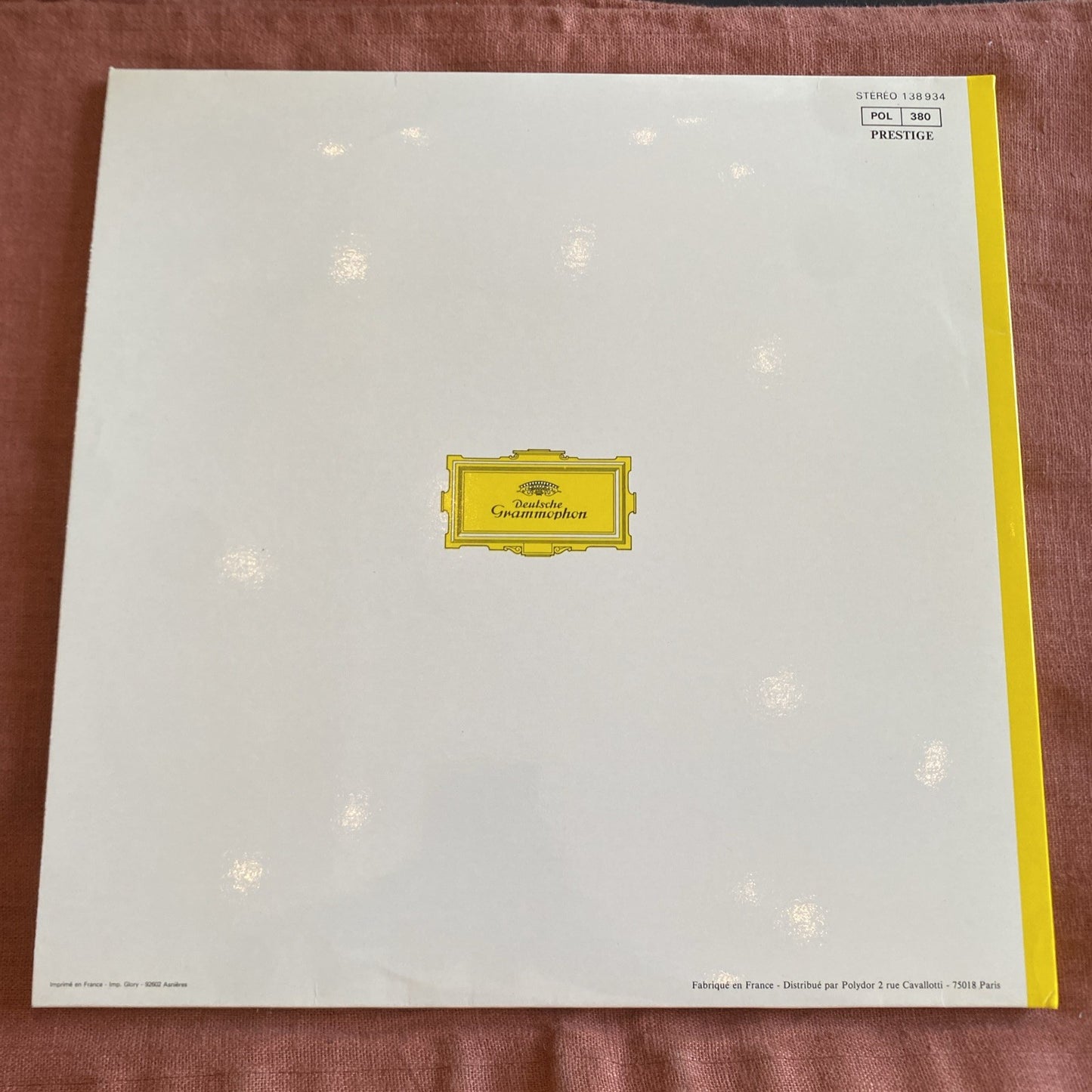 Vinyle 33T Beethoven Kempff pièces célèbres piano Deutsche Grammophon