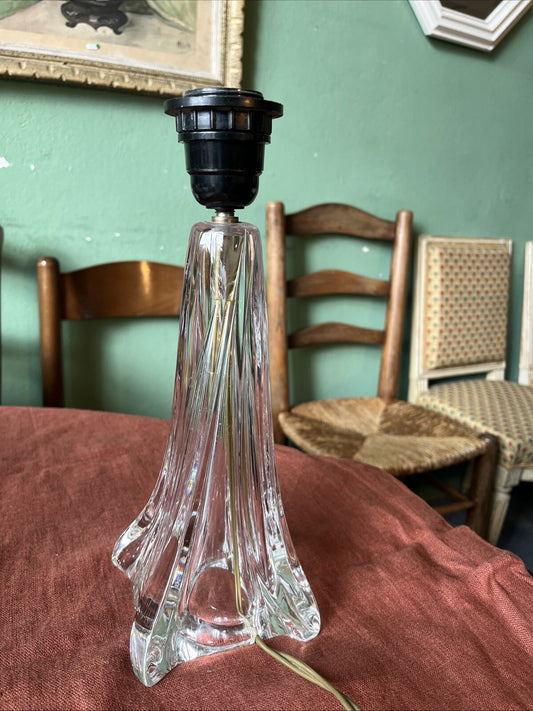 Pied De Lampe En Cristal Daum France