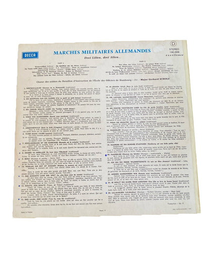 Vinyle 33T Drei Lilien Marches Militaires Allemandes Decca