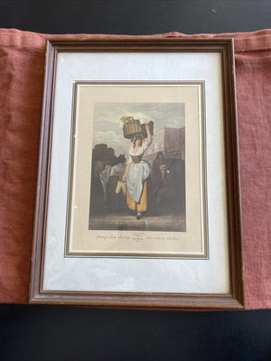 Estampe vintage Cries of london "Fraise, fraises, mes belles fraises"