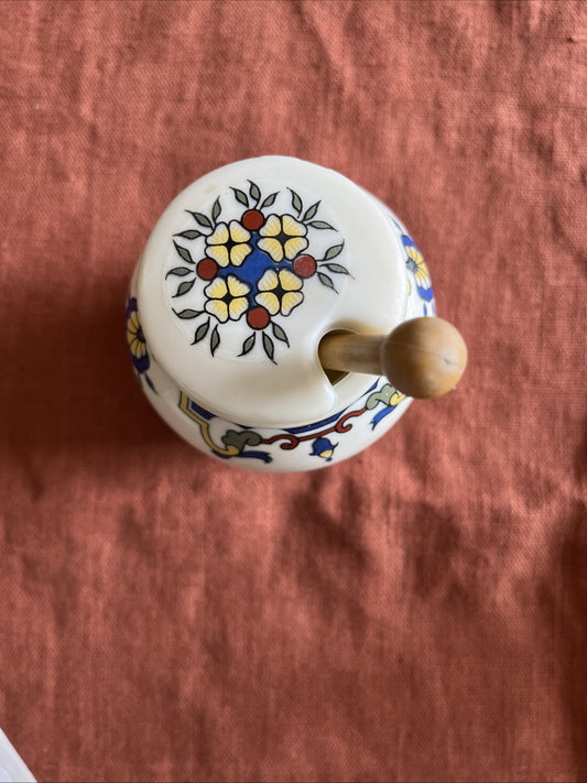 Ancien Pot A Moutarde Bocquet Yvetot 1735