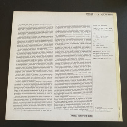Vinyle 33T Beethoven Concerto violon Leonide Kogan Silvestri