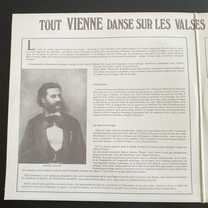 Vinyle 33T Johann Strauss valses célèbres Tout Vienne danse