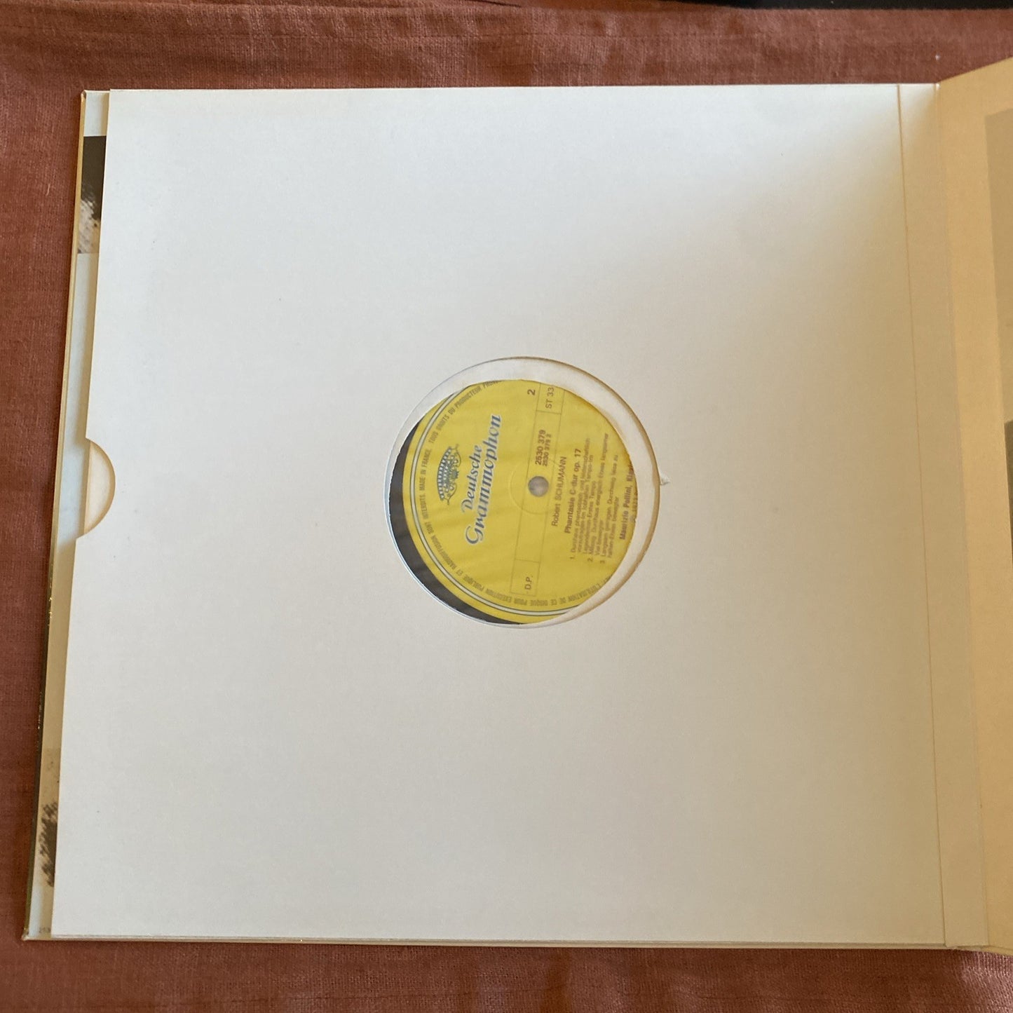 Vinyle LP Schumann Pollini Fantaisie Sonate Deutsche Grammophon