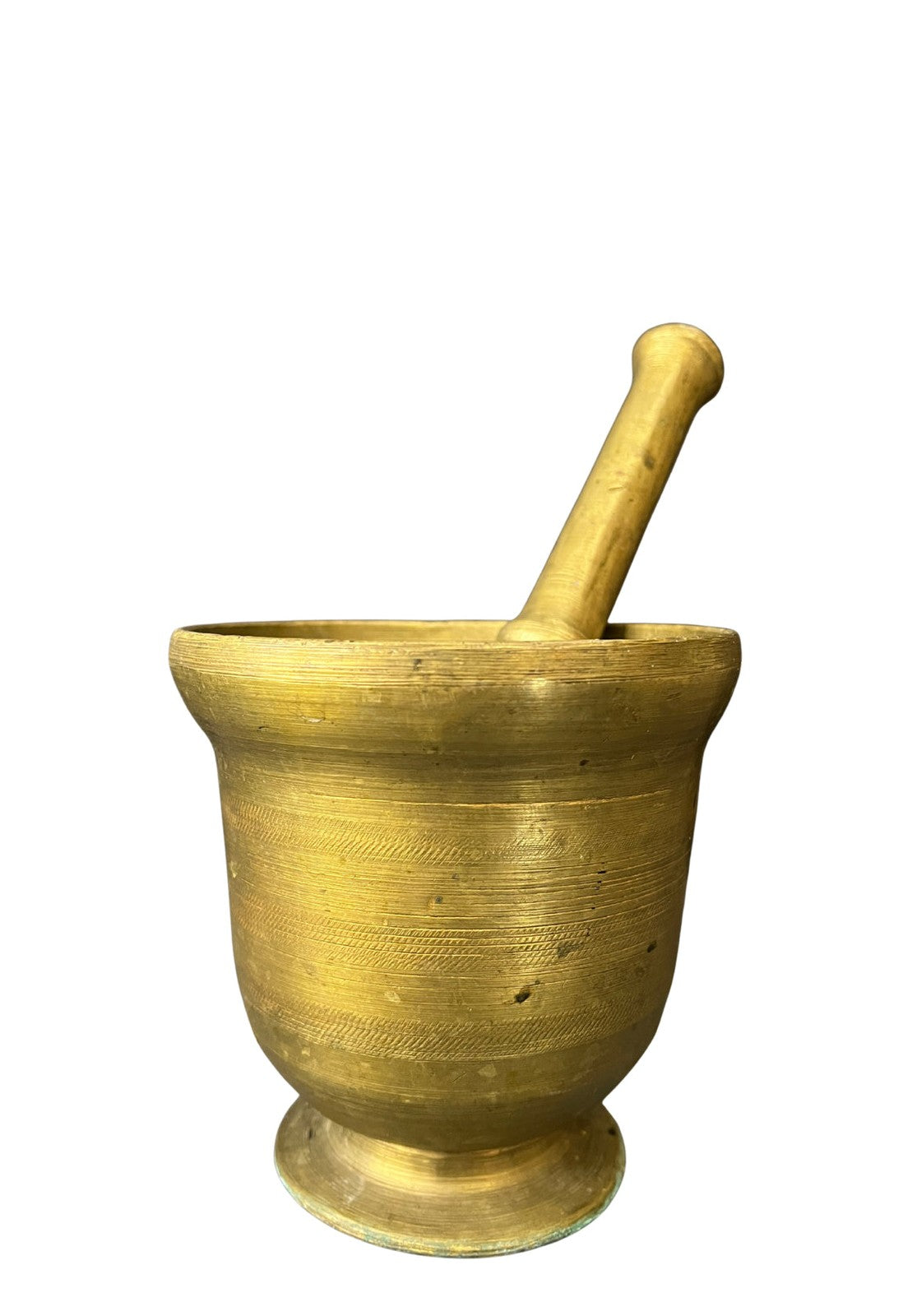 Grand mortier ancien en bronze et son pilon