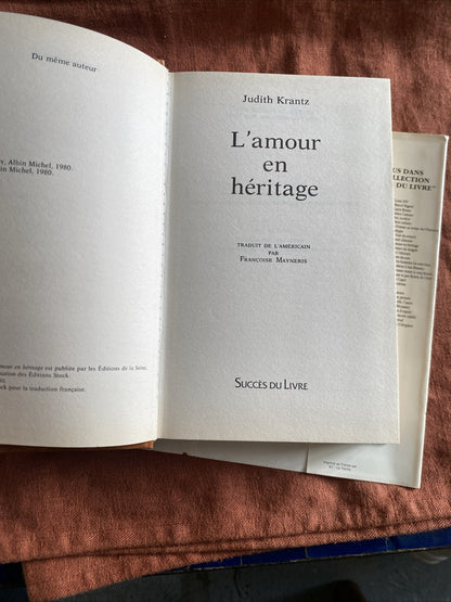 L’amour en héritage - Judith Krantz | Roman