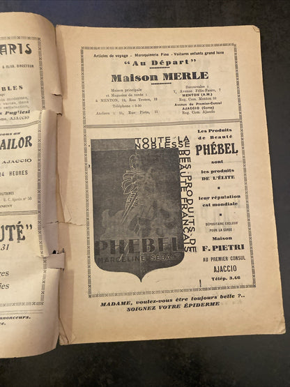 Revue ancienne “La Corse Touristique” – Ajaccio – années 1920/30 (n°88)