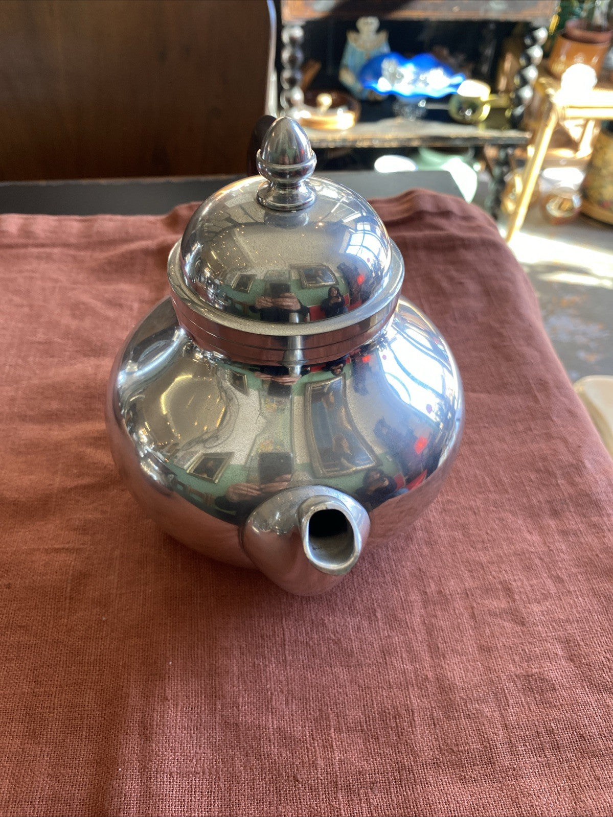 service à thé et café complet en étain du Manoir Paris