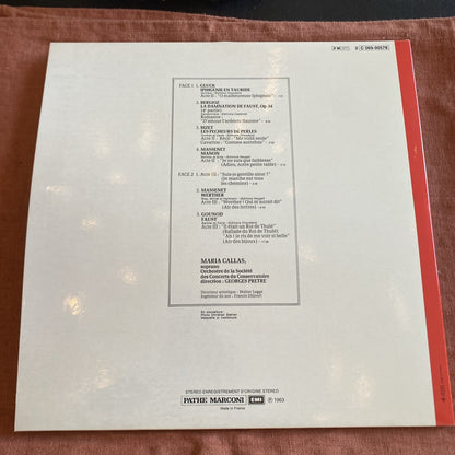 Vinyle 33T Maria Callas A Paris airs d’opéras français EMI
