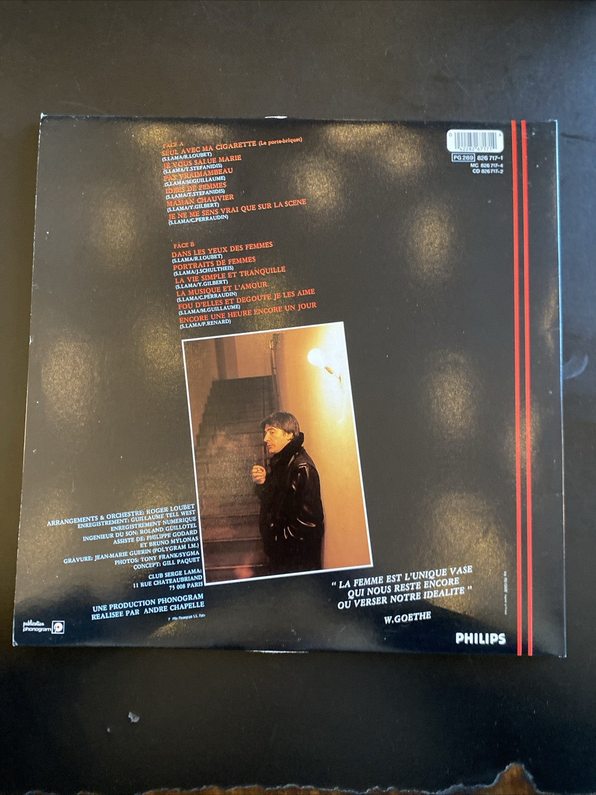 Vinyle 33T Serge Lama Portraits de femmes Je vous salue Marie