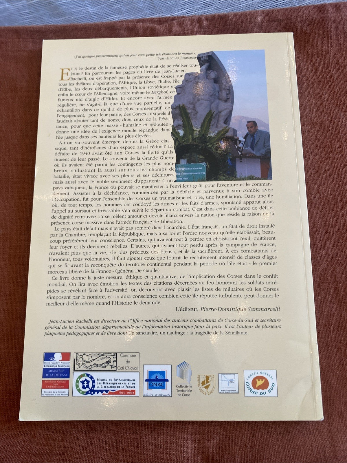 Combattants Corse dans la seconde guerre mondiale. Jean-Lucien Rachelli.