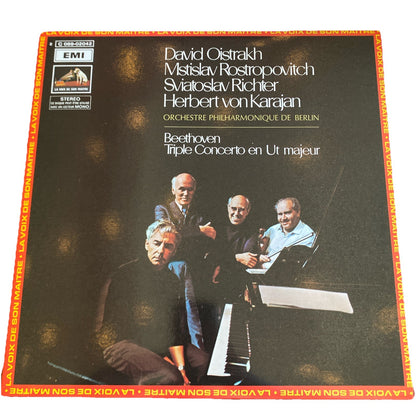 Vinyle 33T Beethoven Triple Concerto Karajan Oistrakh EMI