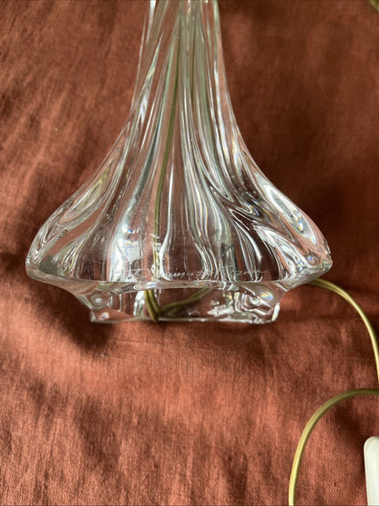 Pied De Lampe En Cristal Daum France