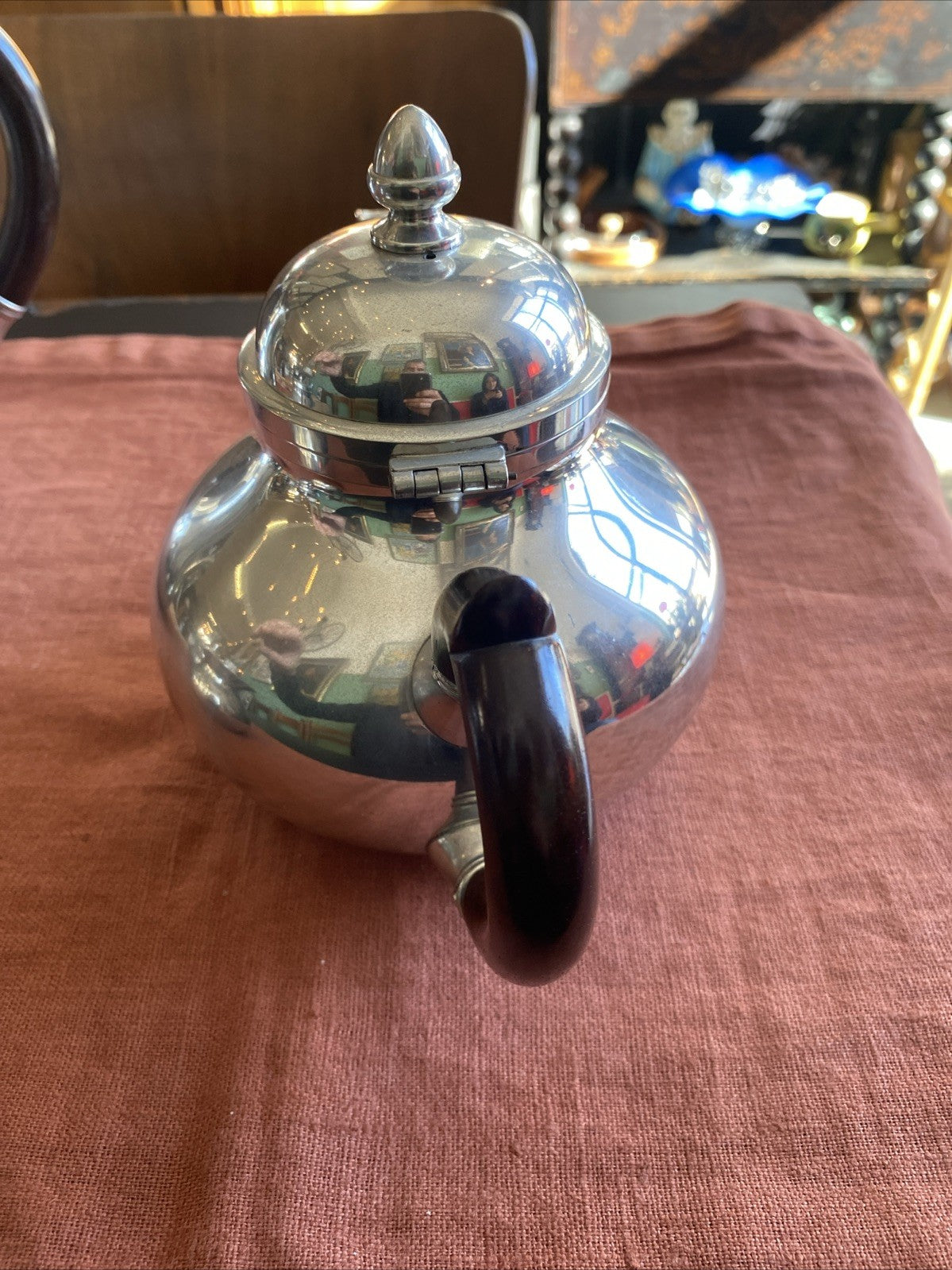 service à thé et café complet en étain du Manoir Paris