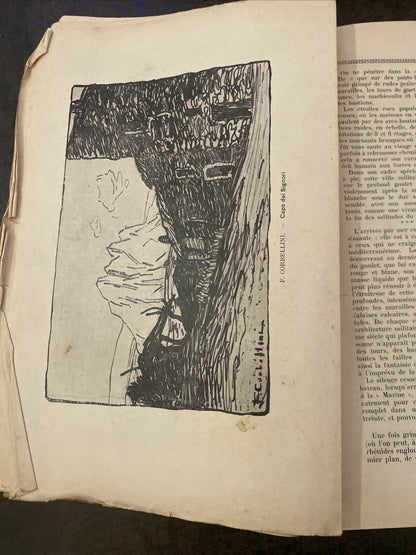 Revue ancienne “La Corse Touristique” – Juin 1929 – couverture illustrée