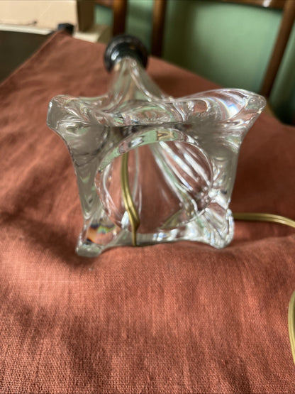 Pied De Lampe En Cristal Daum France