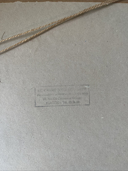 Tableau Peinture Paysage Lac Signé Encadrement Bois Doré