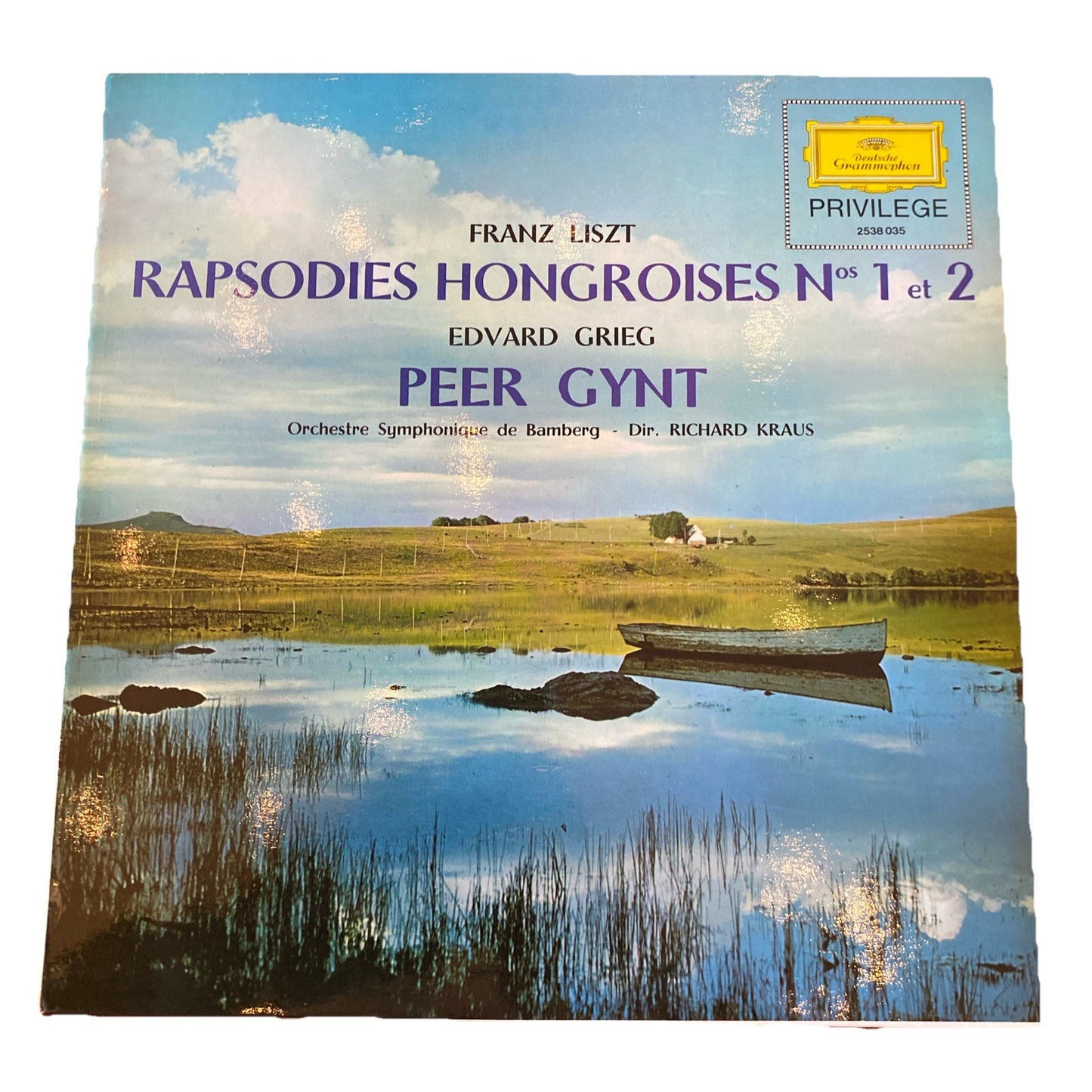 Vinyle LP Liszt Rhapsodies Hongroises Grieg Peer Gynt DG