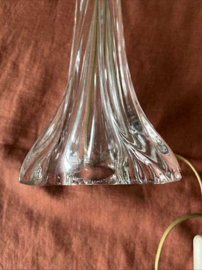 Pied De Lampe En Cristal Daum France
