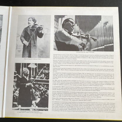 Vinyle 33T Les grands classiques du violon Ferras Ambrosini