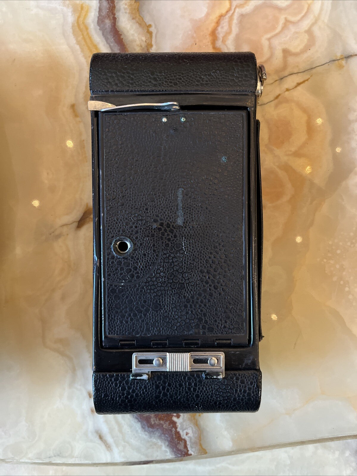 Ancien Appareil Photo Pliable Hawk Eye Avec Son Boîtier