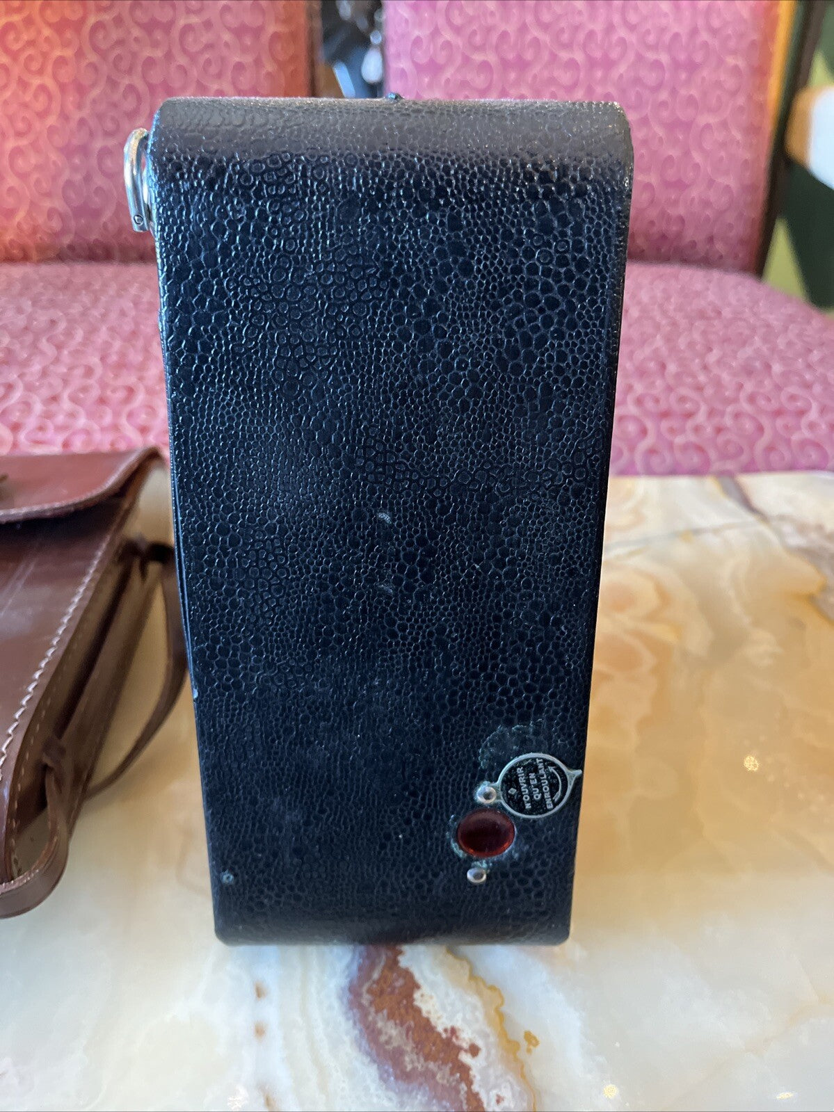 Ancien Appareil Photo Pliable Hawk Eye Avec Son Boîtier