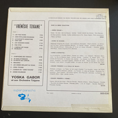Vinyle 33T Frénésie Tzigane Yoska Gabor et son orchestre