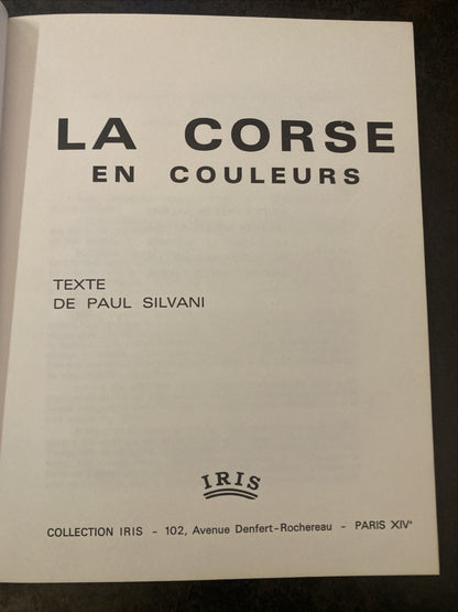 Guide touristique “La Corse” – éditions IRIS – années 60/70