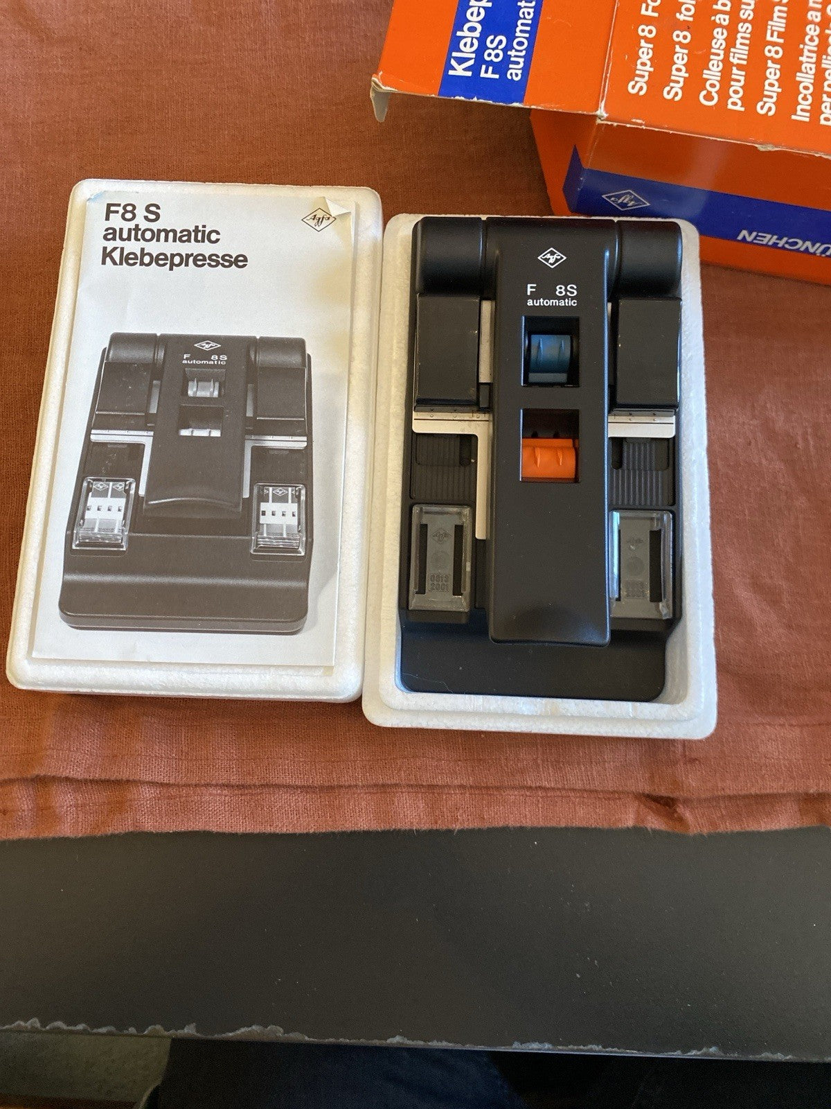 Colleuse Super 8 Agfa F8S Automatic complète boîte + notice