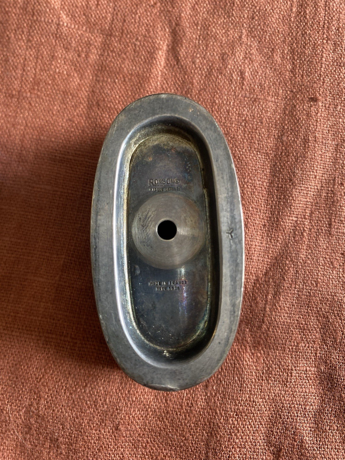 Briquet de table ancien Ronson – métal argenté