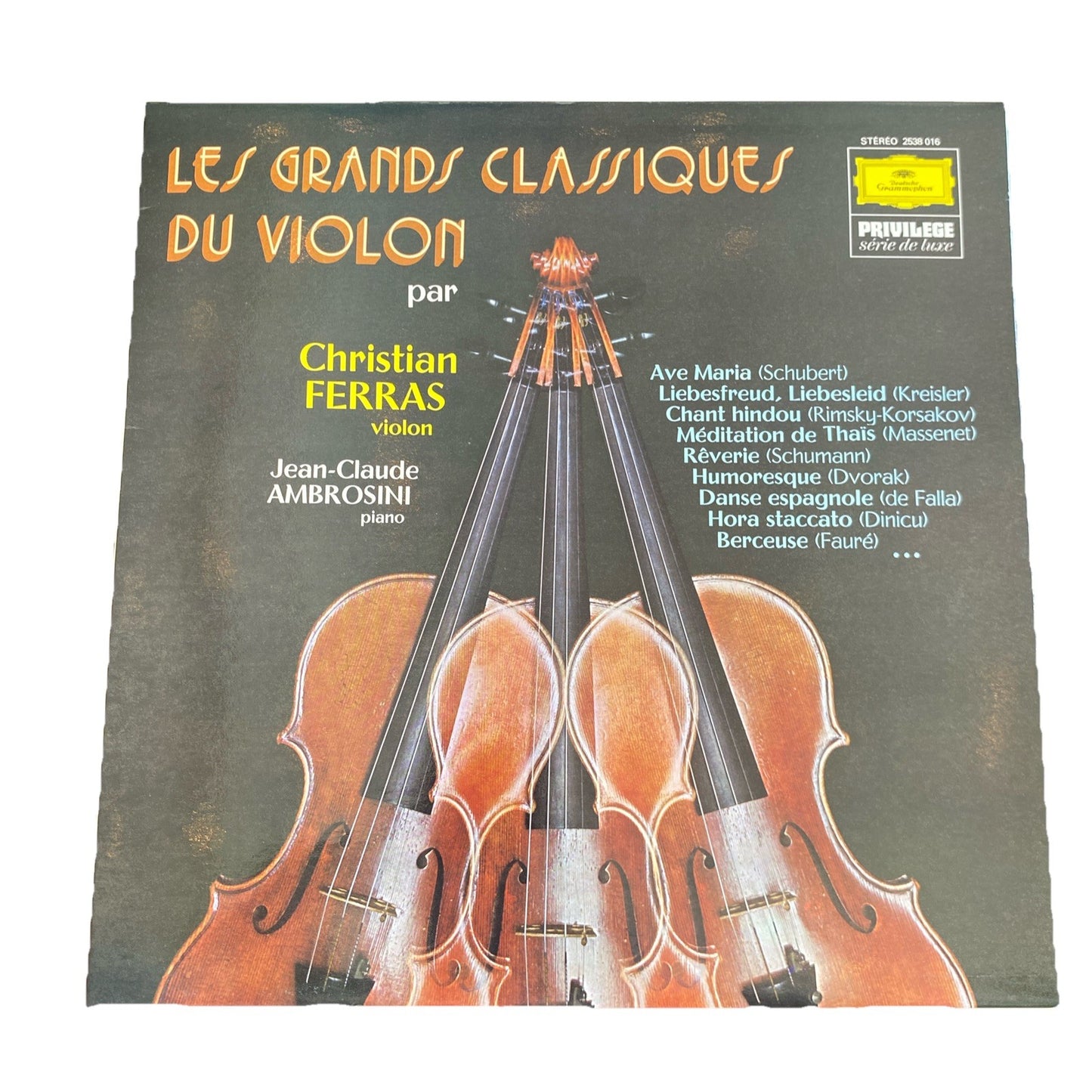 Vinyle 33T Les grands classiques du violon Ferras Ambrosini