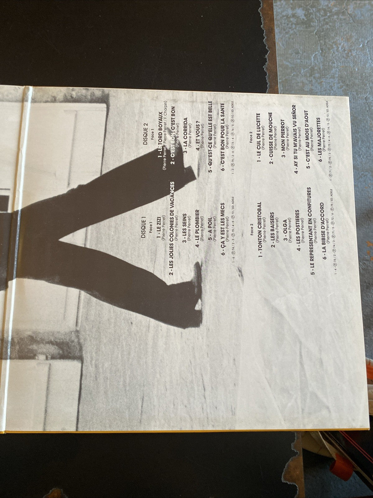 Vinyle 33T Pierre Perret Humour 2 Disques Adèle