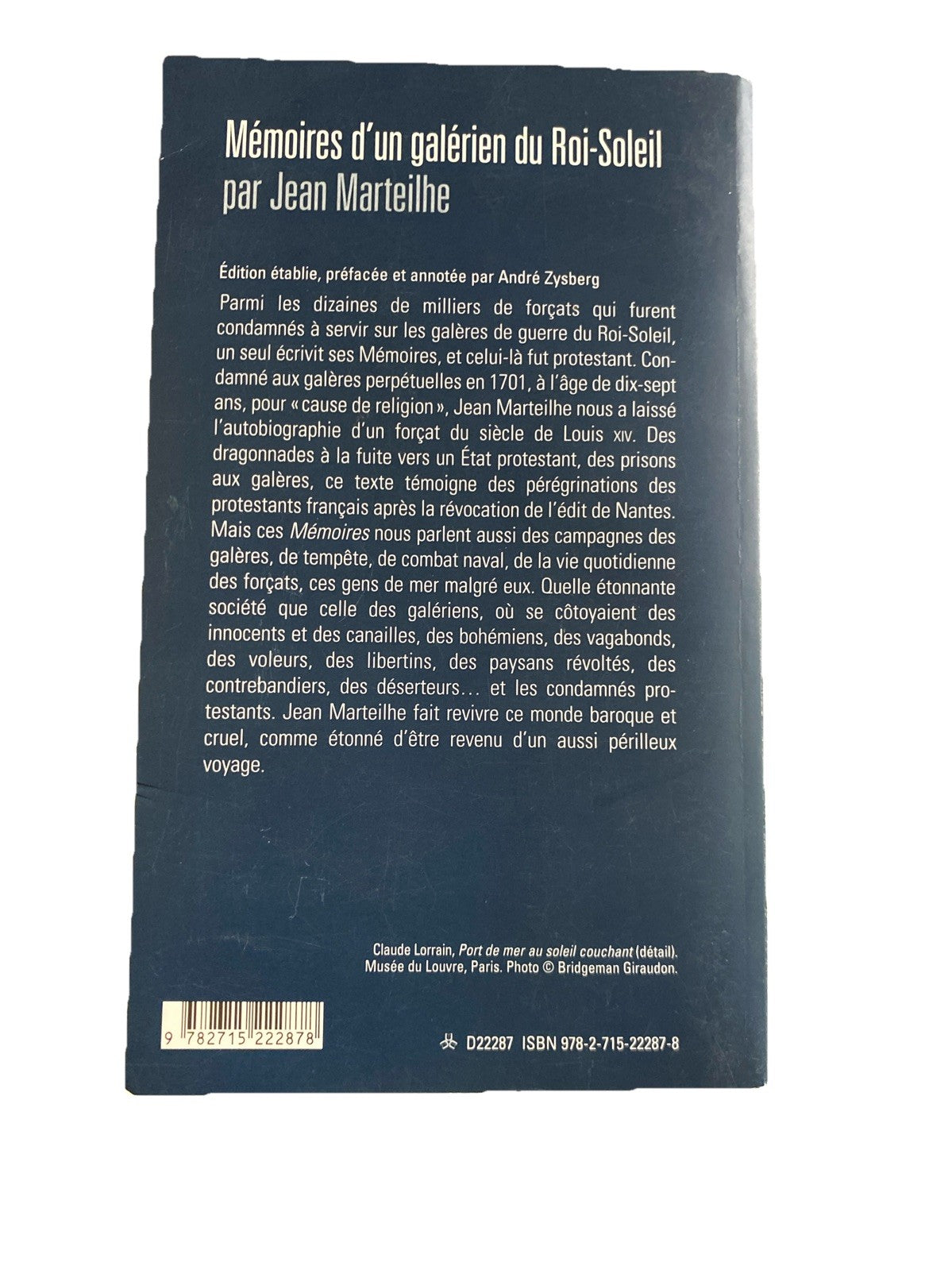 Memoires D'un Galerien Du Roi-soleil - Jean Marteilhe
