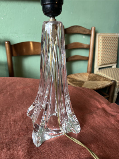 Pied De Lampe En Cristal Daum France