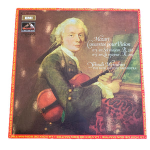 Vinyle LP Mozart Concertos violon Menuhin EMI La Voix