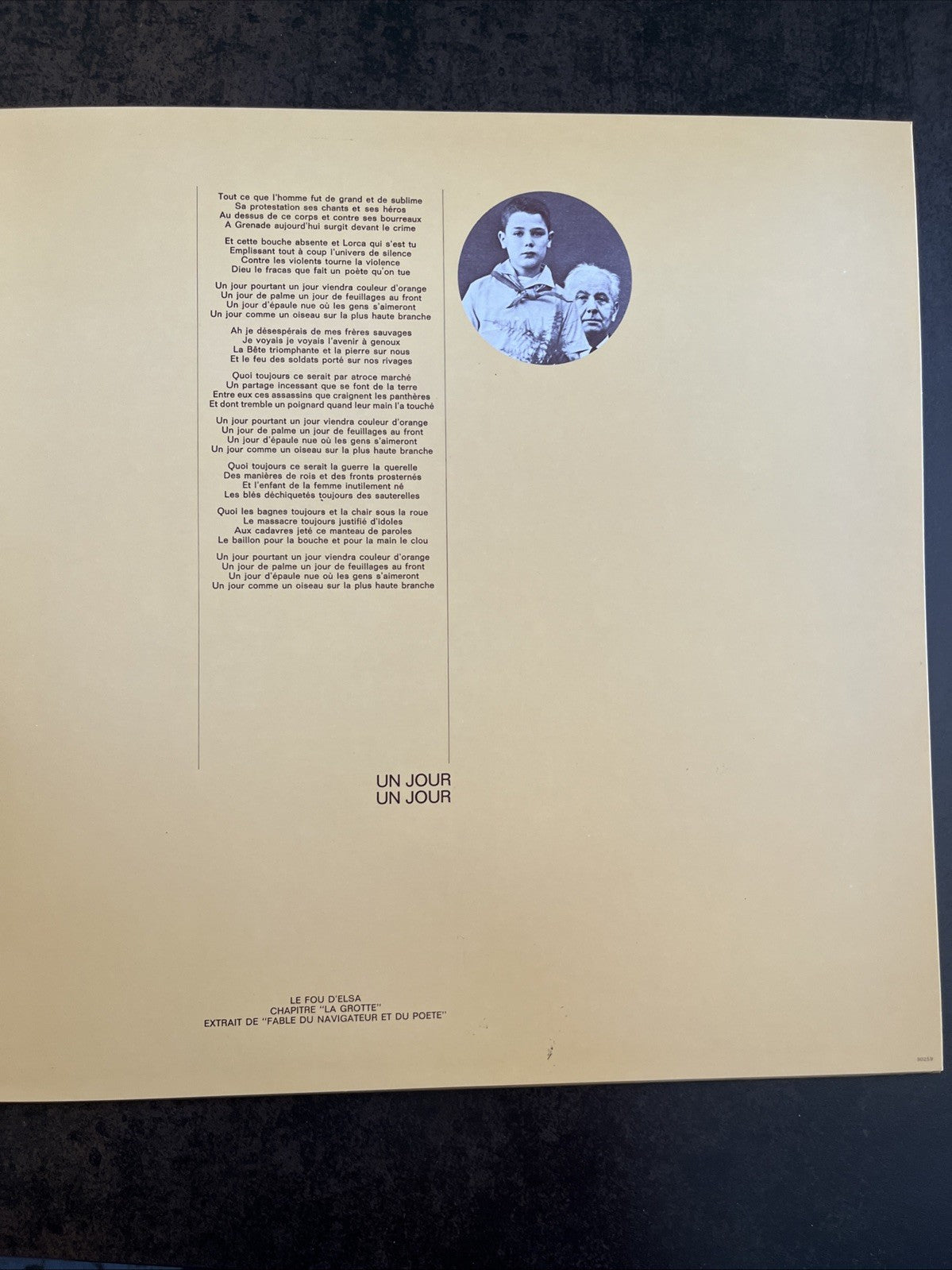 Jean Ferrat Chante Aragon Vinyle LP Barclay Chanson Française Classique