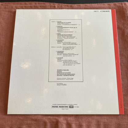 Vinyle 33T Maria Callas A Paris airs d’opéras français EMI