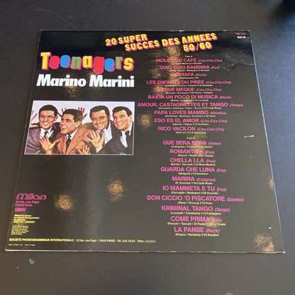 Vinyle 33T Teenagers Marino Marini 20 succès années 50 60