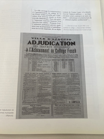 Histoire du Lycée Fesch Ajaccio Livre Corse Master Orsoni
