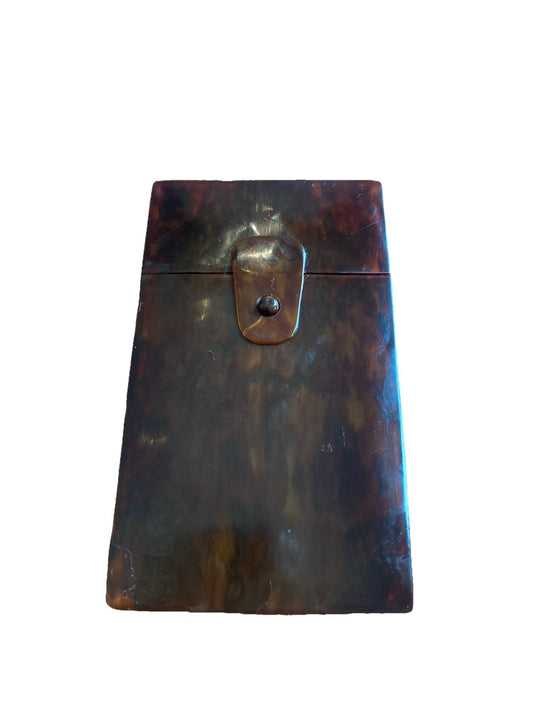 Étui à cigarettes ancien en écaille de tortue Début XX ème Siècle.