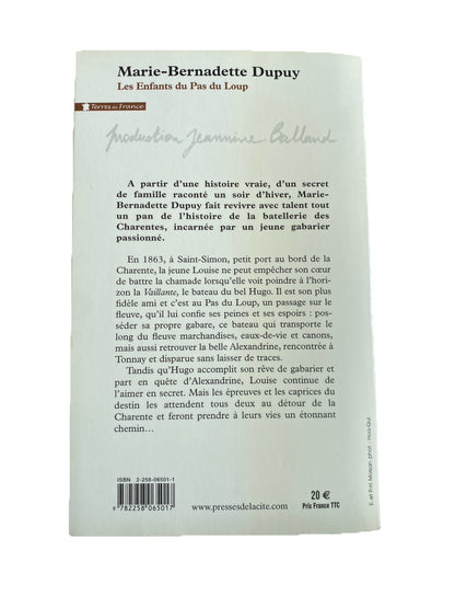 Les enfants du Pas du Loup, Marie-Bernadette Dupuy