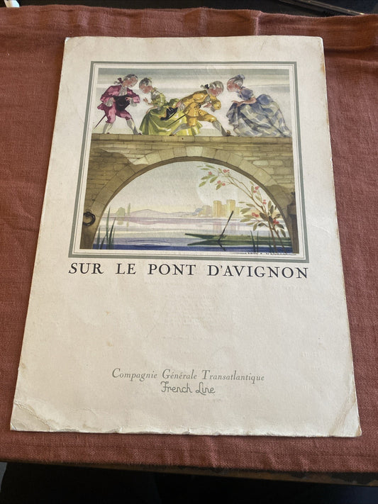 Menu Du Paquebot « Liberté » Du Samedi 12 Novembre 1955