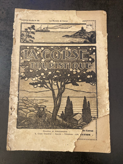 Revue ancienne “La Corse Touristique” – Ajaccio – années 1920/30 (n°88)