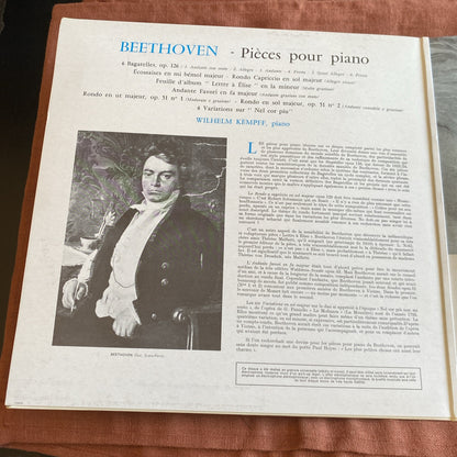 Vinyle 33T Beethoven Kempff pièces célèbres piano Deutsche Grammophon