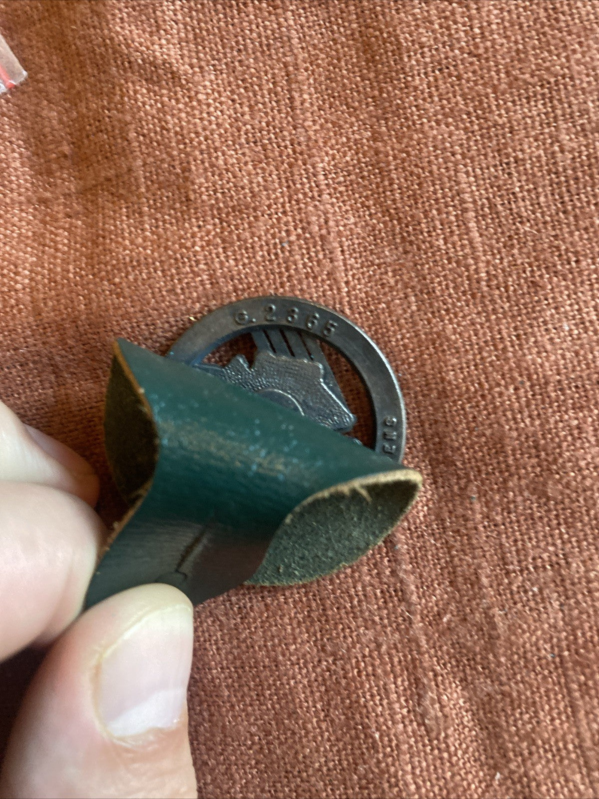 Insigne militaire sur cuir – 12ᵉ Régiment d’Artillerie